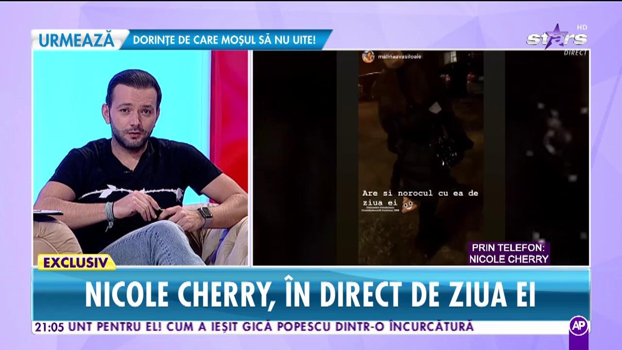 Nicole Cherry, în direct de ziua ei: "Anul acesta nu am plănuit nimic de ziua mea"