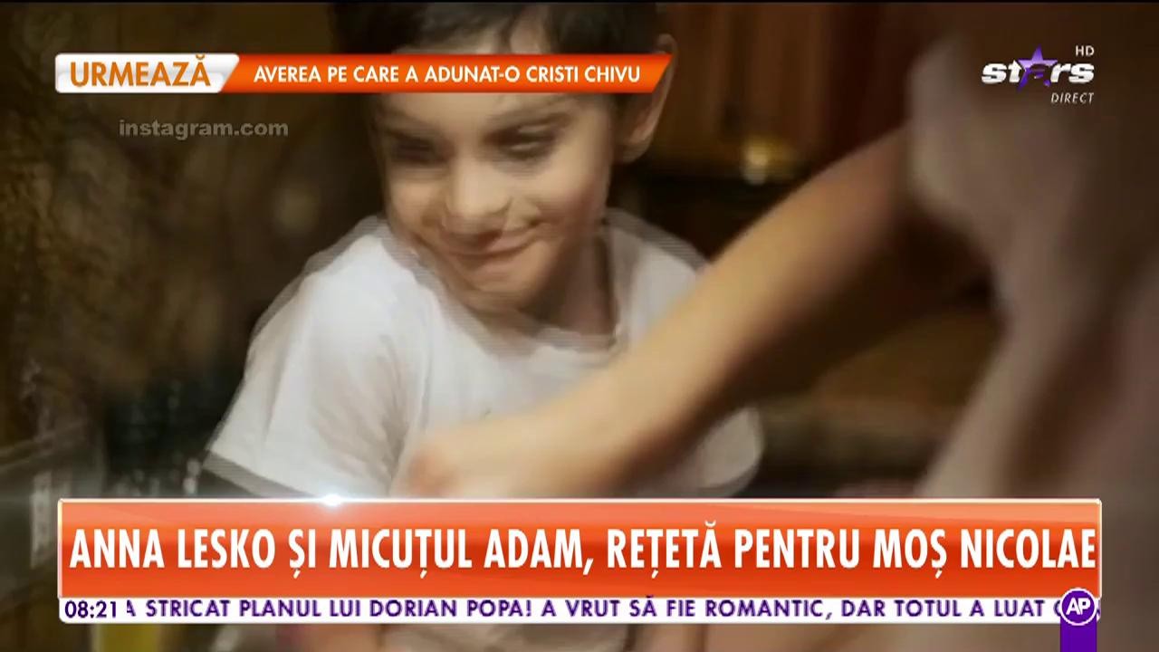 Anna Lesko şi fiul ei, Adam, reţetă pentru Moş Nicolae