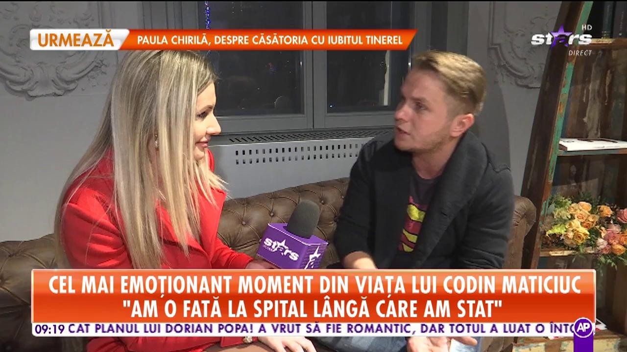 Cel mai emoţionat moment din viaţa lui Codin Maticiuc