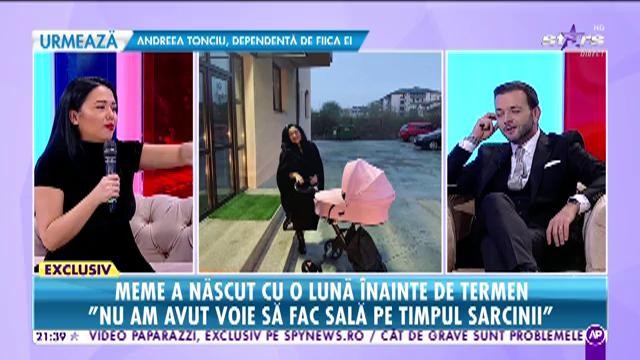 Meme a născut cu o lună înainte de termen: ”Am avut zece ore de travaliu, ca în filme”