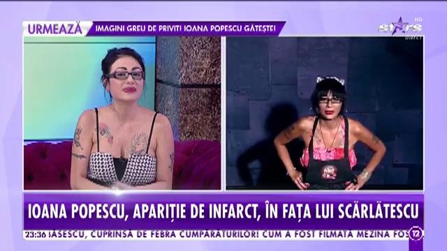Ioana Popescu, apariţie de infarct, &icirc;n faţa lui Cătălin Scărlătescu
