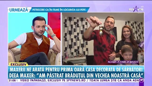 Dinu și Deea Maxer ne arată pentru prima dată casa decorată de sărbători