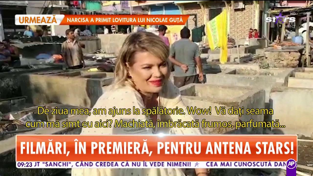 Gina Pistol, sărbătorită &icirc;n Mumbai: &rdquo;&Icirc;mi doresc să fiu fericit şi &icirc;mi mai doresc Asia Express 3!&rdquo;