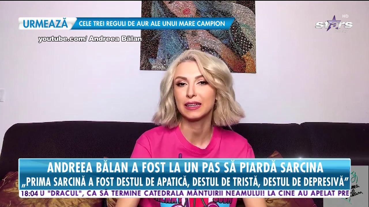 Andreea Bălan a fost la un pas să piardă sarcina!