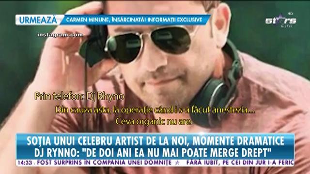 Soția lui Dj Rhyno, momente dramatice: "De doi ani, ea nu mai poate merge drept"