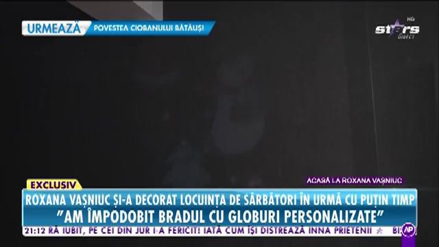 Roxana Vașniuc, în așteptarea Moșului: ”Am împodobit bradul cu globuri personalizate”