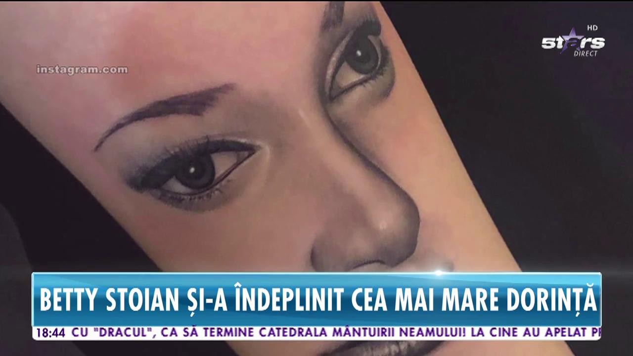 Betty Stoian şi-a tatuat chipul mamei sale pe braţ