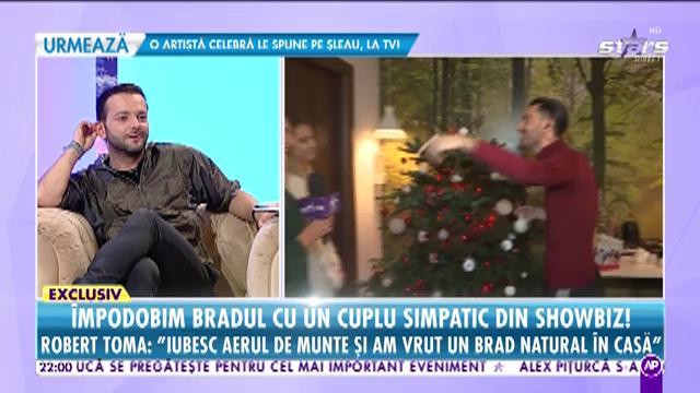 Robert Toma a &icirc;mpodobim bradul de Crăciun cu echipa "Răi, Da' Buni"