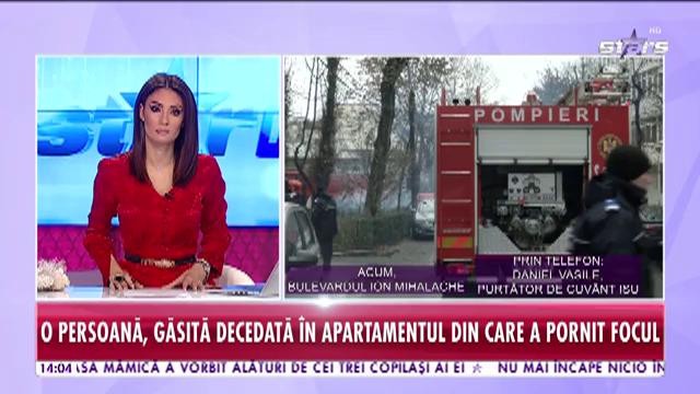 Incendiu de proporții &icirc;ntr-un bloc din București