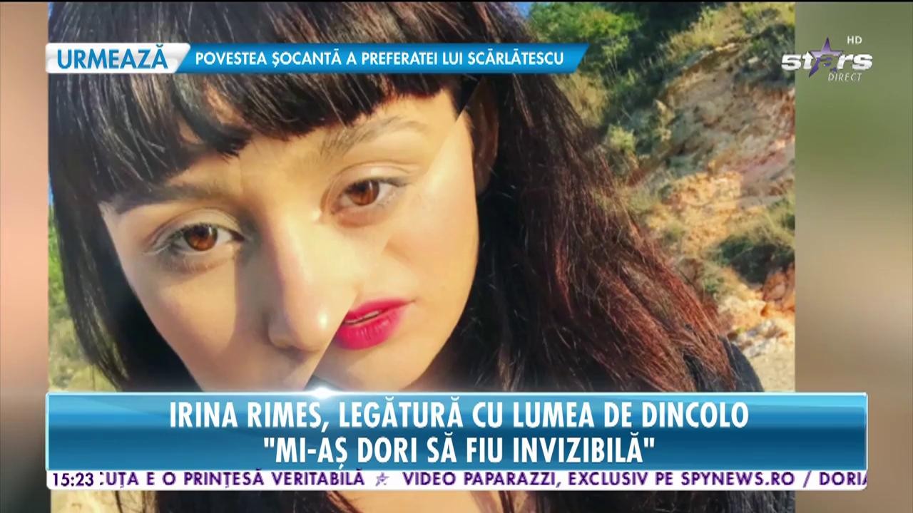 Irina Rimes a vorbit despre dorinţele şi fricile pe care le are