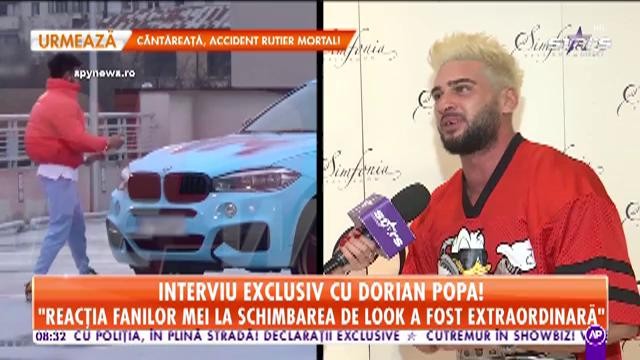 Interviu exclusiv cu Dorian Popa! "Am programată o schimbare de look. Nu vreau să răm&acirc;n blond"