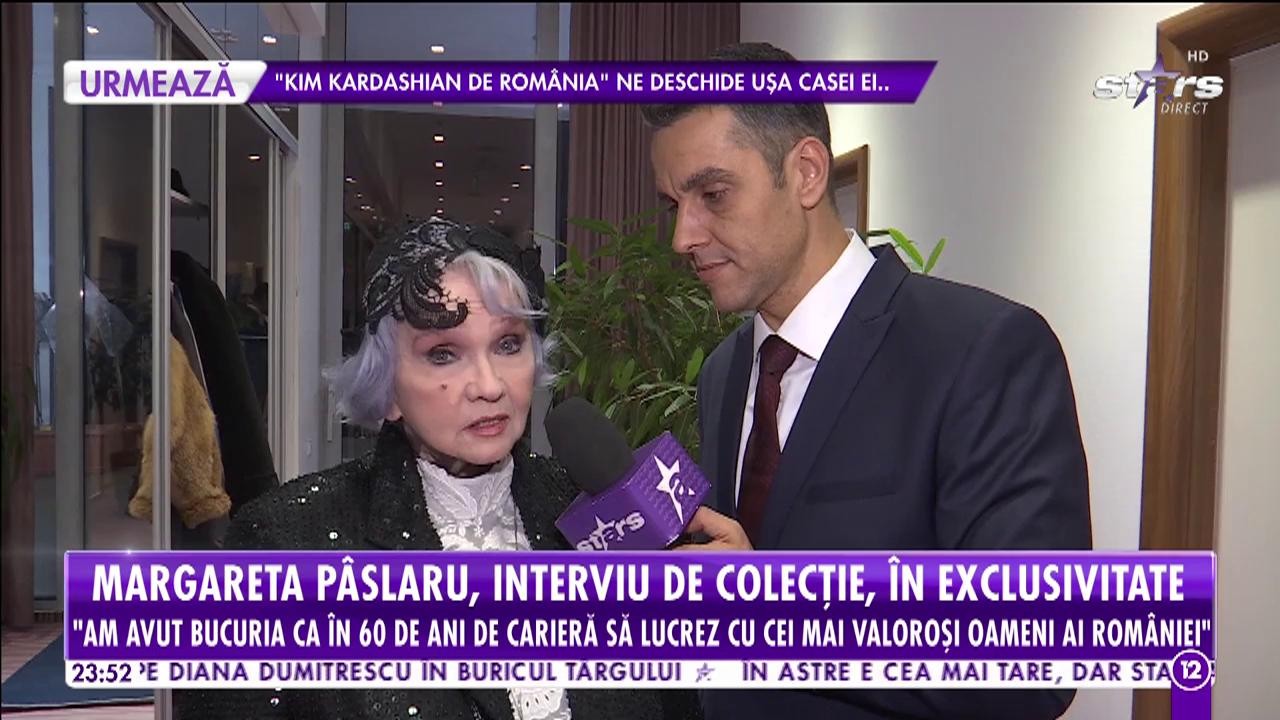 Margareta P&acirc;slaru, interviu de colecţie: "Anul acesta am &icirc;mplinit 60 de ani de carieră"