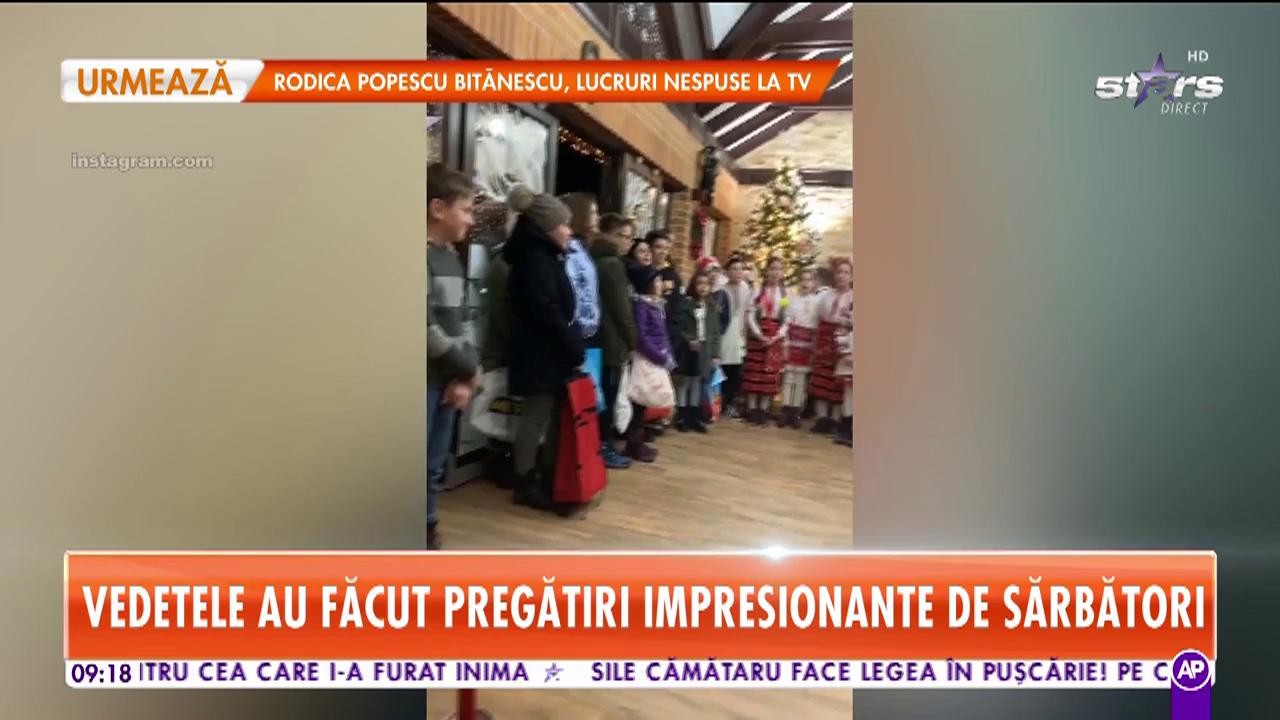 Andreea Bănică a plecat la colindat