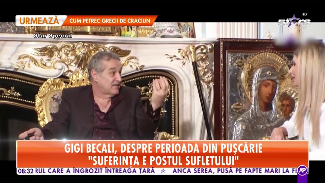 Gigi Becali, interviu despre acceptarea puşcăriei şi m&acirc;ntuirii sufletului prin cea mai grea suferinţă: privarea de libertate