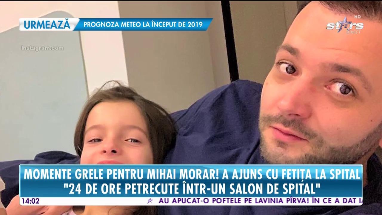 Momente grele pentru Mihai Morar! A ajuns cu fetița la spital