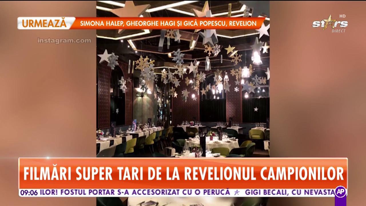 Simona Halep, Gheorghe Hagi, Gică Popescu, dar şi ale nume importante au petrecut  noaptea dintre ani, &icirc;n acelaşi loc