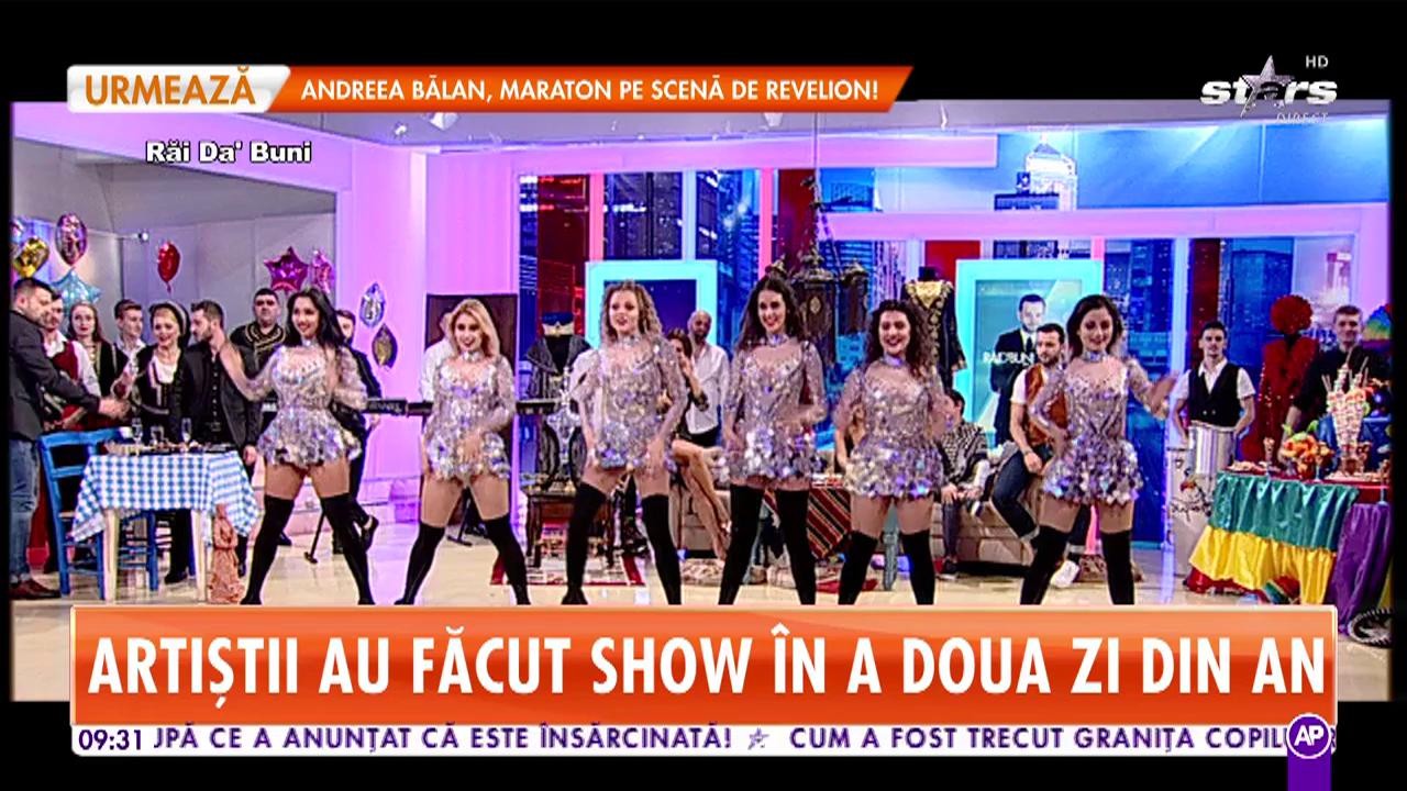 Petrecere fără &icirc;ncetare &icirc;n primele zile ale anului. Artiştii au făcut un show de zile mari