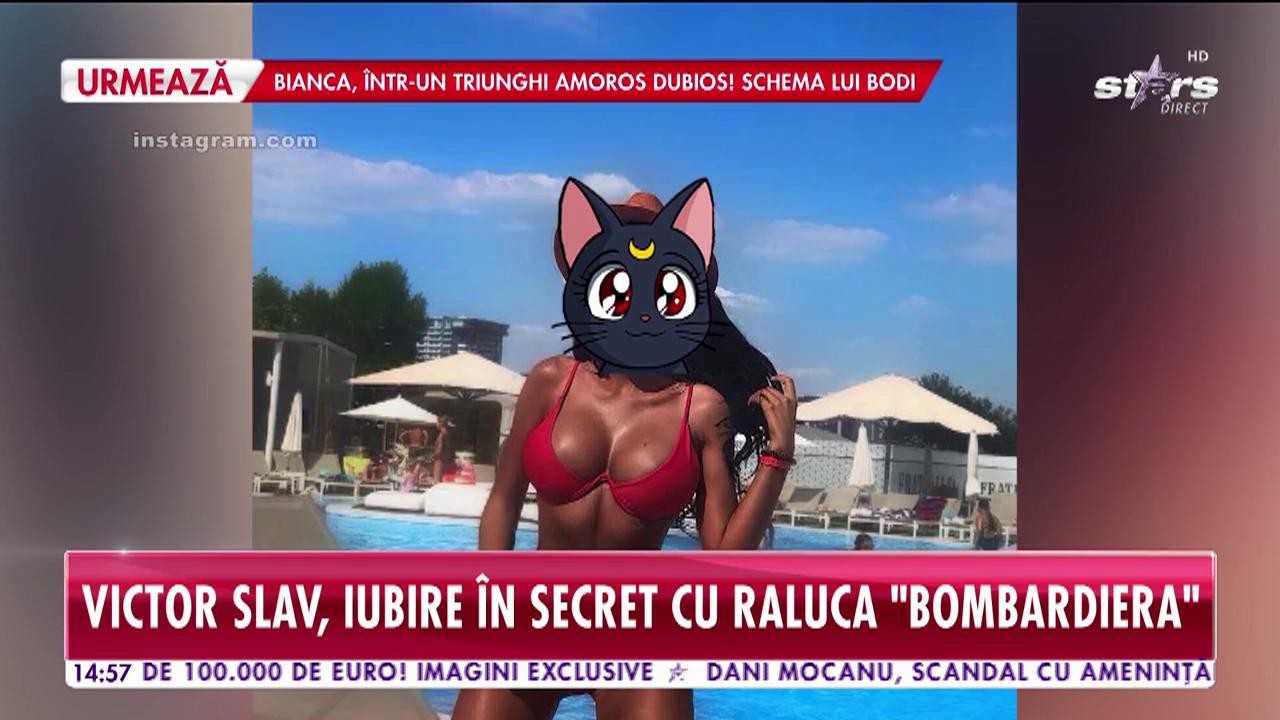 Victor Slav, iubire &icirc;n secret cu Raluca &rdquo;Bombardiera&rdquo;