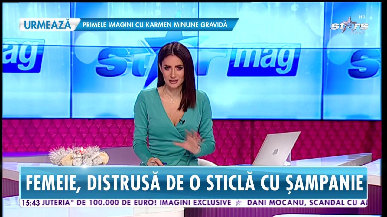 Femeie, distrusă de o sticlă de șampanie