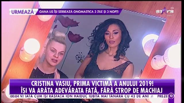 Cristina Vasiu &icirc;și arată adevărata față, fără pic de machiaj