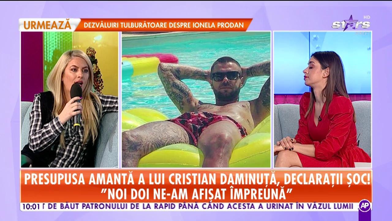 Presupusa amantă a lui Cristian Daminuţă, declaraţii şoc!