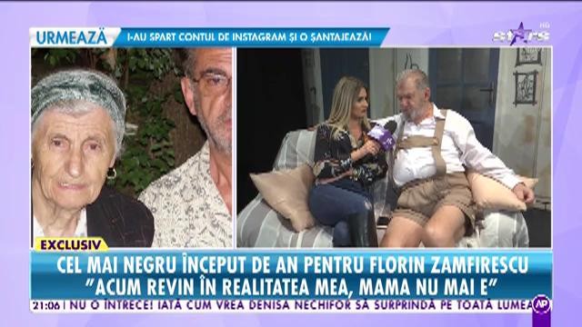 Prima mărturie a lui Florin Zamfirescu după ce și-a condus mama pe ultimul drum