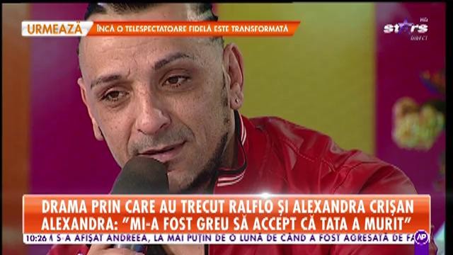 Drama prin care au trecut Ralflo și Alexandra Crișan: "Pierderea tatălui a &icirc;nsemnat un șoc pentru mine"