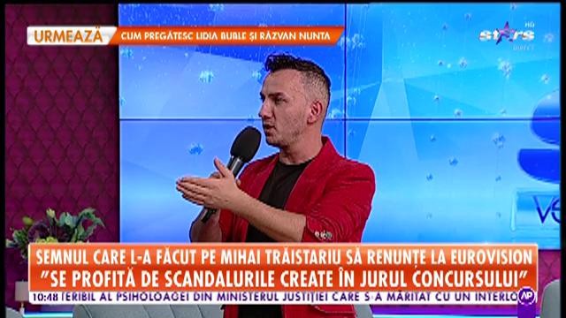 Semnul care l-a făcut pe Mihai Trăistariu să renunţe la Eurovision: "Voi reprezenta Belarus &icirc;n concurs"