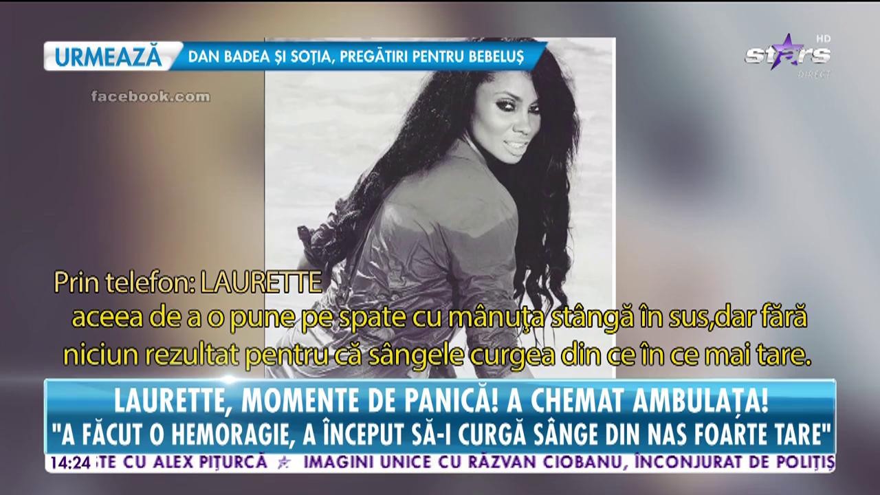 Laurette a trecut prin momente cumplite! Fiica ei a avut o hemoragie puternică!