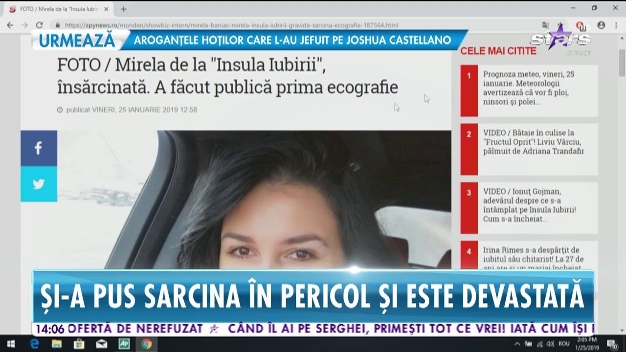 Mirela de la "Insula Iubirii", &icirc;nsărcinată &icirc;n două luni! Un tratament cu antibiotic &icirc;i poate afecta sarcina