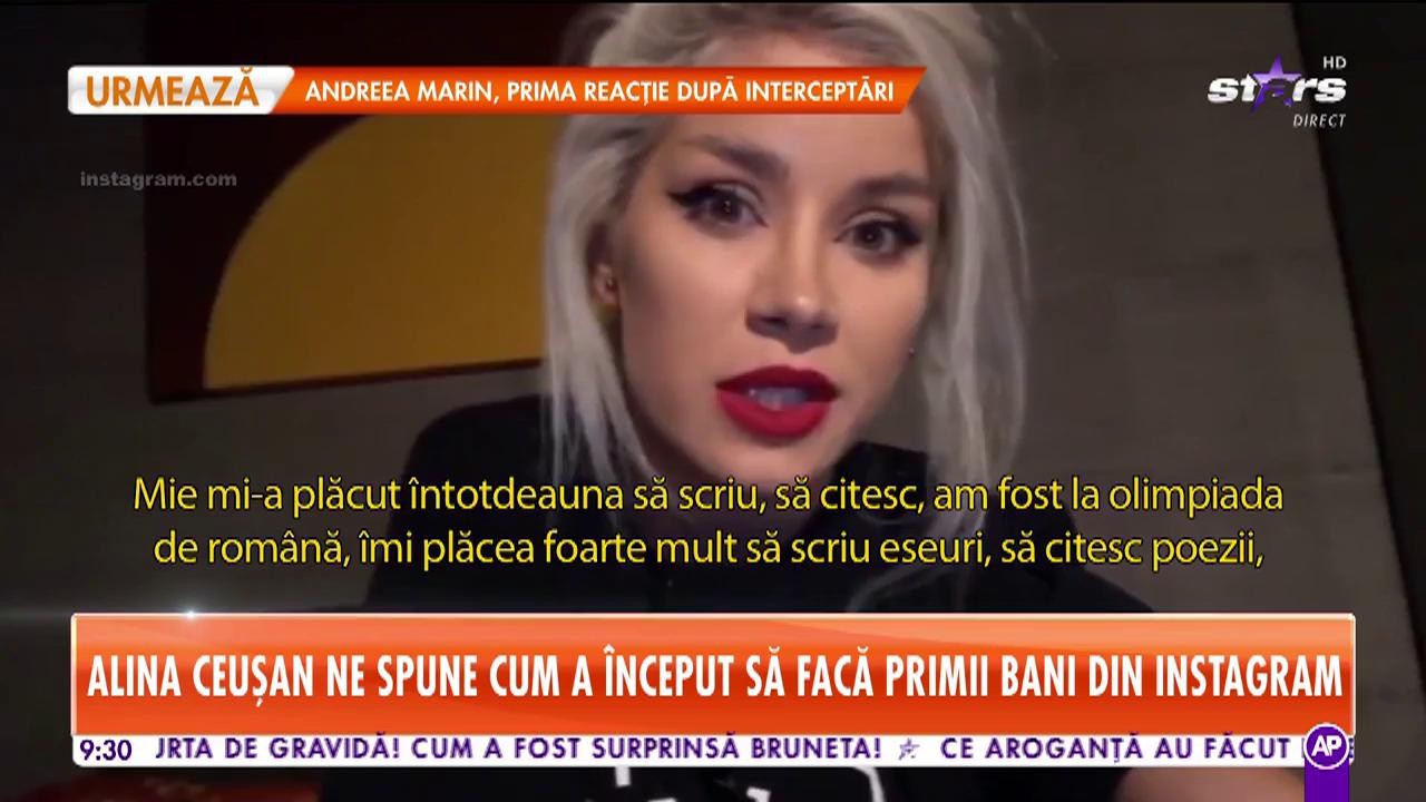 Alina Ceuşan ne sune cum a &icirc;nceput să facă primii bani din Instagram