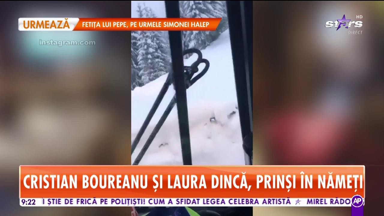 Laura Dincă şi Cristian Boureanu au chemat mașinile de deszăpezire să &icirc;i ajute