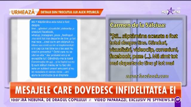 Sora lui Culiță Sterp a făcut totul public. Dovezi bombă &icirc;n cazul infidelității lui Carmen de la Sălciua!