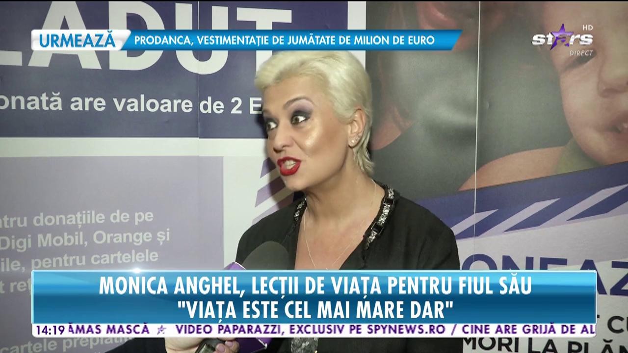 Monica Anghel, lecții de viață pentru fiul său