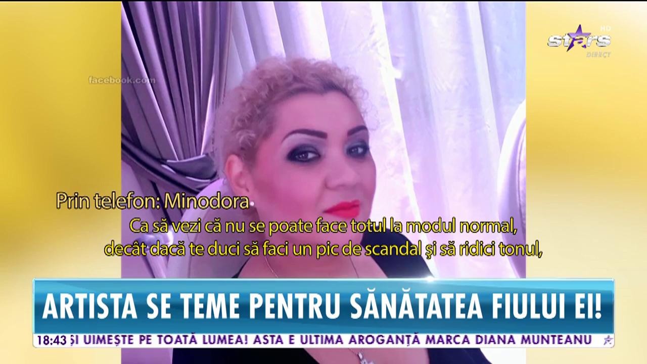 Clipe de panică pentru Minodora, &icirc;n plină epidemie de gripă! Artista se teme pentru sănătatea fiului ei