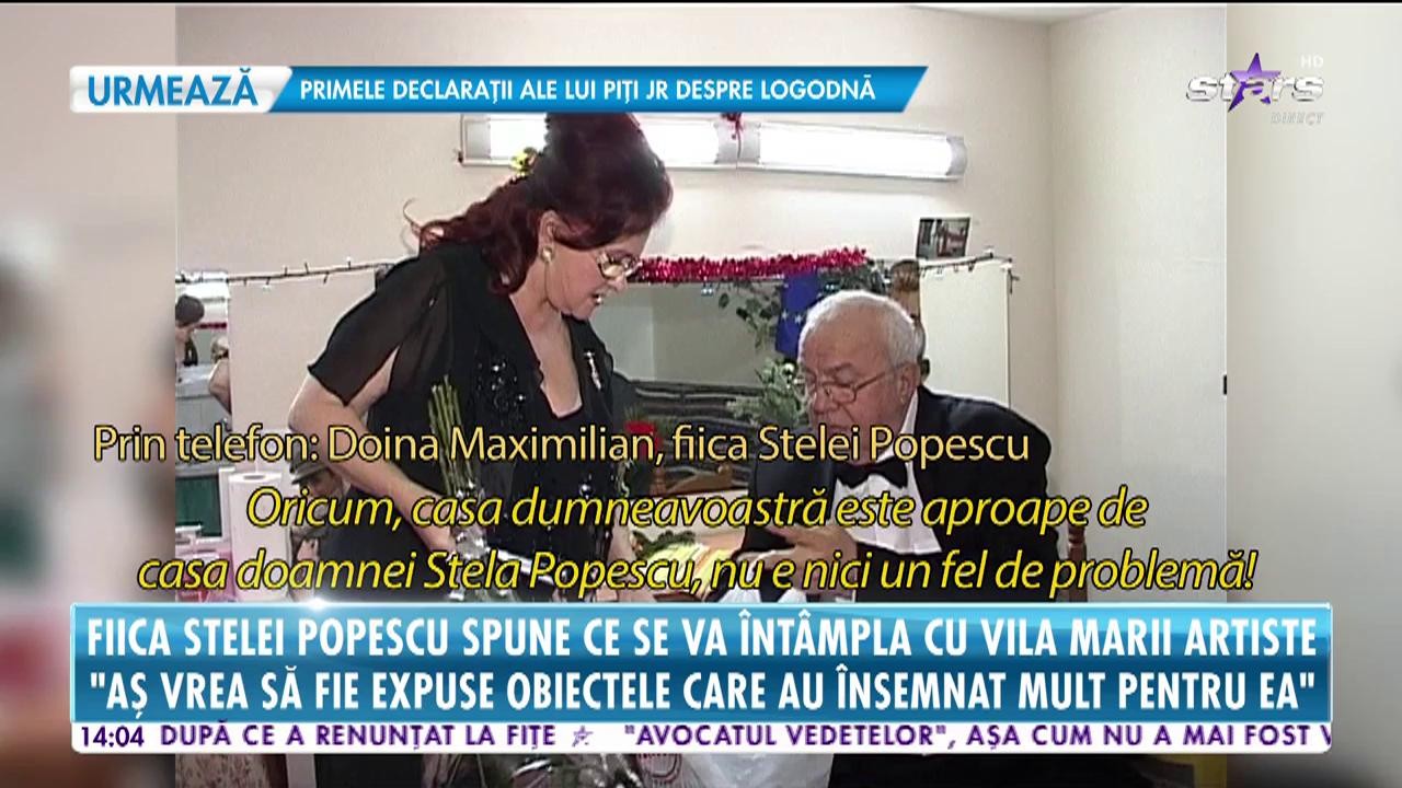 Ce se va &icirc;nt&acirc;mpla cu vila Stelei Popescu. Fiica artistei: &rdquo;O voi pune spre vizionare&rdquo;