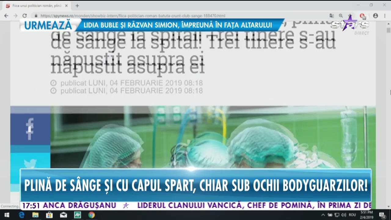 Fiica unui cunoscut politician a ajuns, plină de s&acirc;nge, la spital! A fost bătută cu &icirc;ntr-un club de fiţe din Capitală