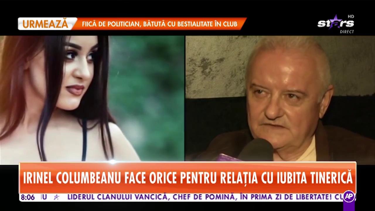 Irinel Columbeanu face orice pentru relaţia cu iubita tinerică