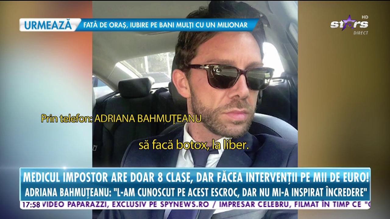 Vedetele reacţionează &icirc;n cazul impostorului cu opt clase care făcea operaţii estetice. Zeci de femei au fost &icirc;n pericol de moarte