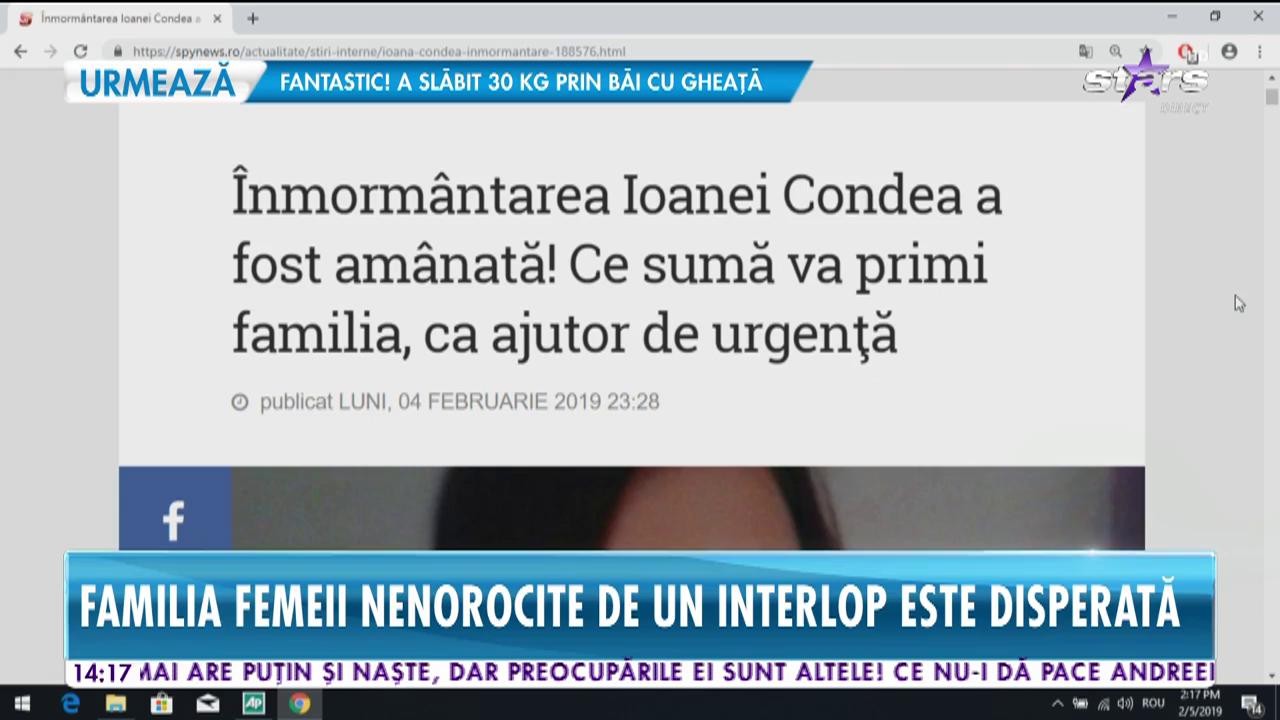 Momente de disperare pentru familia Ioanei Condea! &Icirc;nmorm&acirc;ntarea tinerei a fost am&acirc;nată