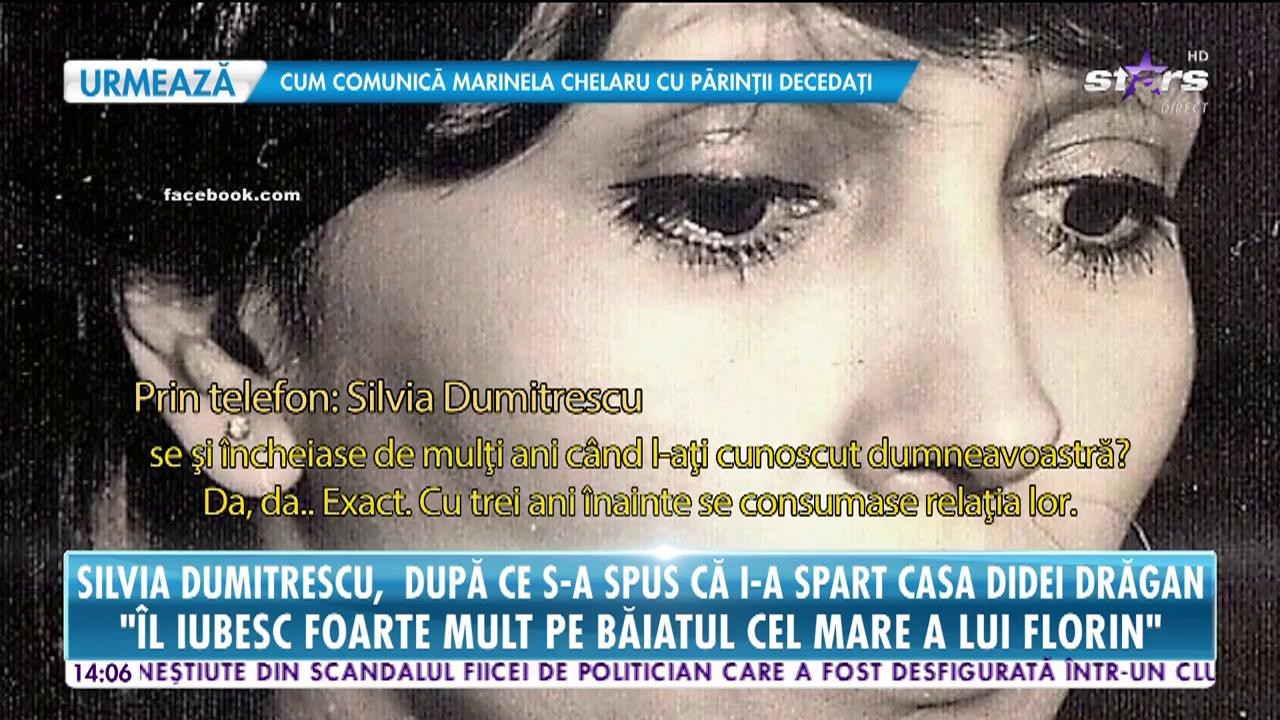 Silvia Dumitrescu, după ce s-a spus că i-a spart casa Didei Drăgan