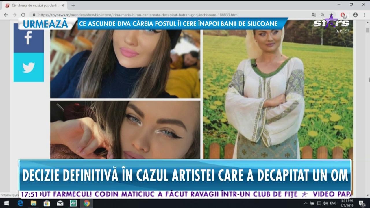 C&acirc;ntăreța de muzică populară, condamnată după ce a  decapitat un bătr&acirc;n &icirc;n urma unui accident rutier