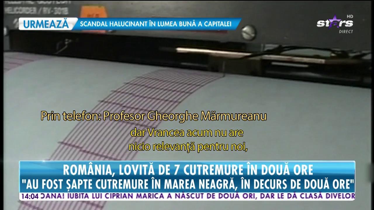 Rom&acirc;nia, lovită de şapte cutremure &icirc;n două ore!