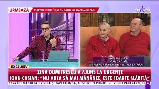 Zina Dumitrescu a ajuns de urgență la spital. Ioan Casian: &rdquo;A renunțat să mai lupte cu viața&rdquo;