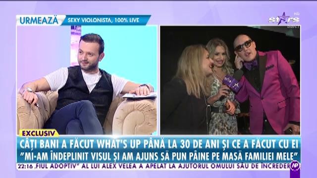 What's UP, surprins chiar de soţia lui, în direct la Răi da Buni