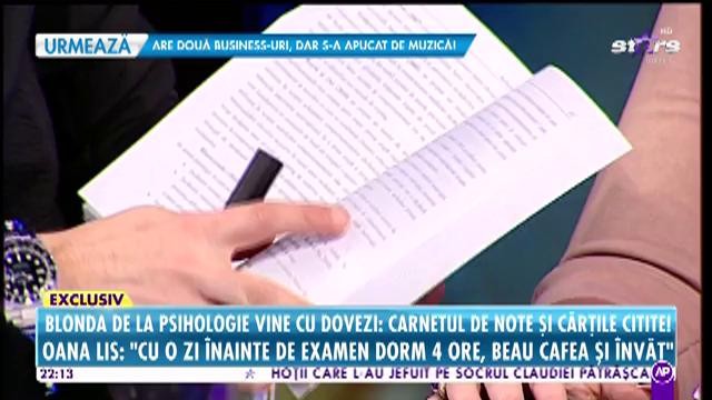 Adevăratul motiv pentru care Oana Lis este studentă la psihologie