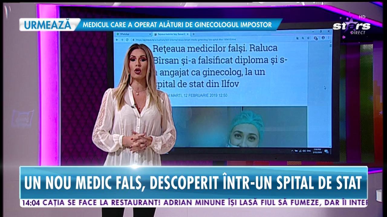 &Icirc;ncă un medic fals descoperit &icirc;n Bucureşti. De data asta &icirc;ntr-un spital de stat, &icirc;n secţia de Ginecologie, unde chiar şi intra &icirc;n operaţii
