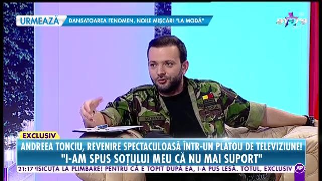 Andreea Tonciu, revenire spectaculoasă într-un platou de televiziune: "Mama mă ajută foarte mult în creşterea copilului"