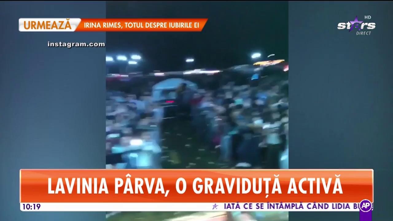 Imagini senzaţionale cu Lavinia P&acirc;rva, &icirc;nsărcinată! Artista s-a mişcat pe scenă fix ca &icirc;nainte!