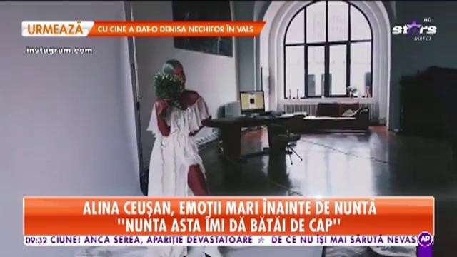 Alina Ceuşan va purta trei rochii de mireasă &icirc;n ziua nunţii